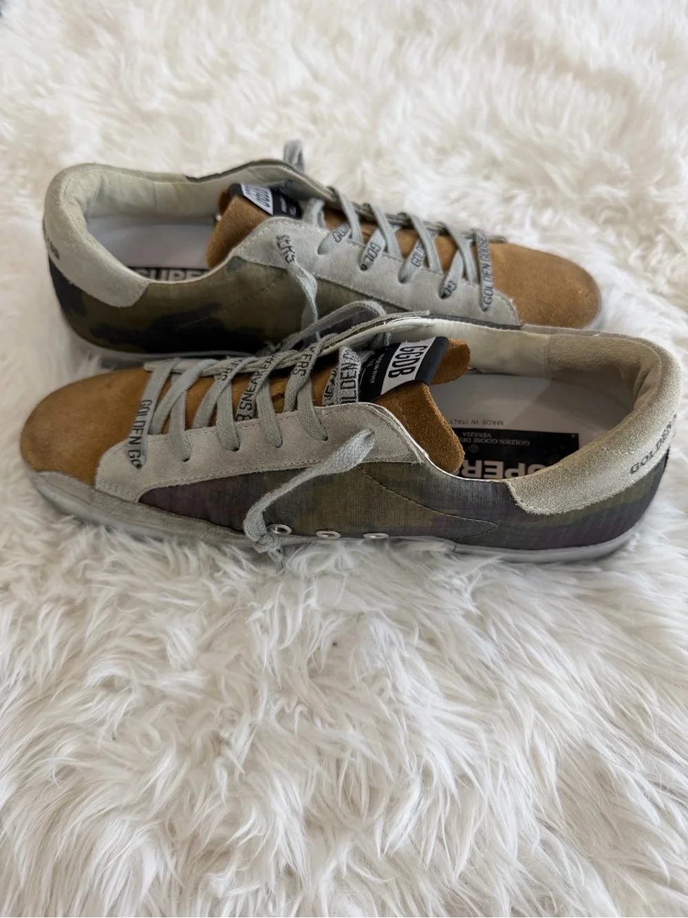 Golden Goose Deluxe Brand GGDB Super-Star Camouflage Size 38 US 8